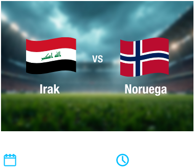 Partido 11 - Irak vs Noruega